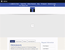 Tablet Screenshot of iticollege.edu